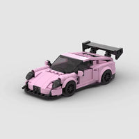 Luxury Racer - Pink Speed Car Building Block Set