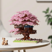 Blossom Villa - Pink Tree House Block Set
